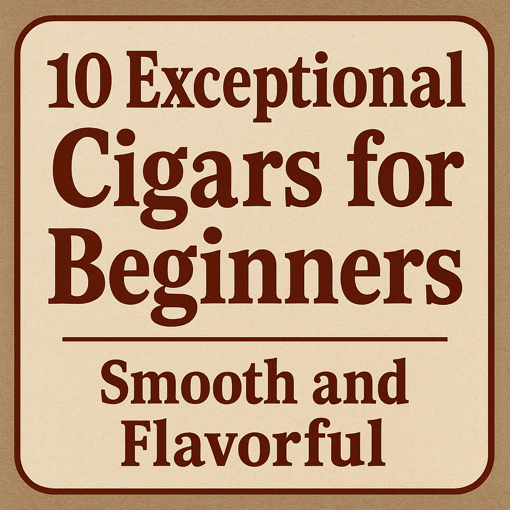 10 Exceptional Cigars for Beginners: Smooth and flavorful