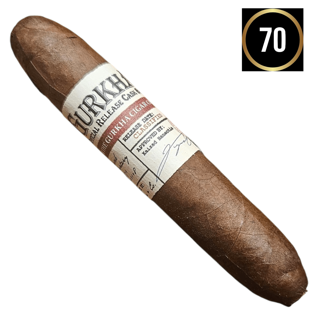 Gurkha Cask Blend Cooper Double Robusto cigar rating 70