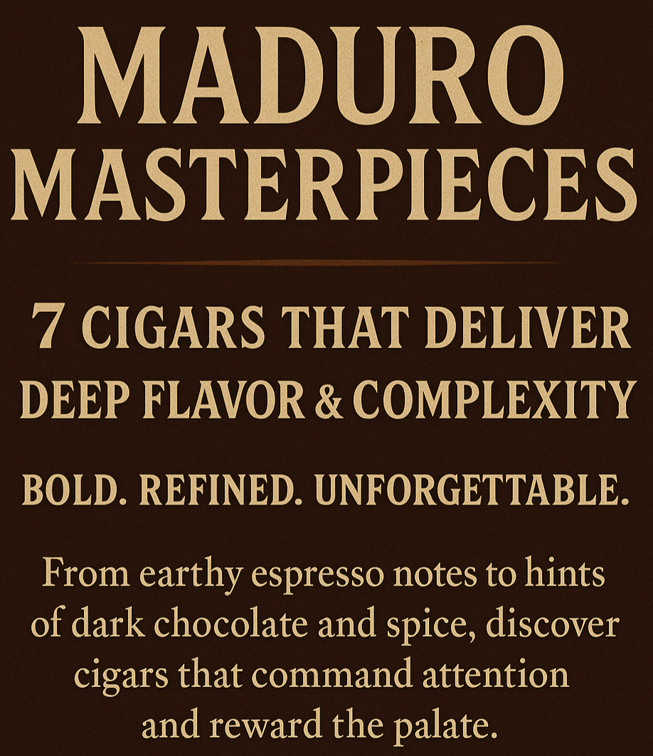 Maduro Masterpieces: 7 Cigars That Deliver Deep Flavor and Complexity