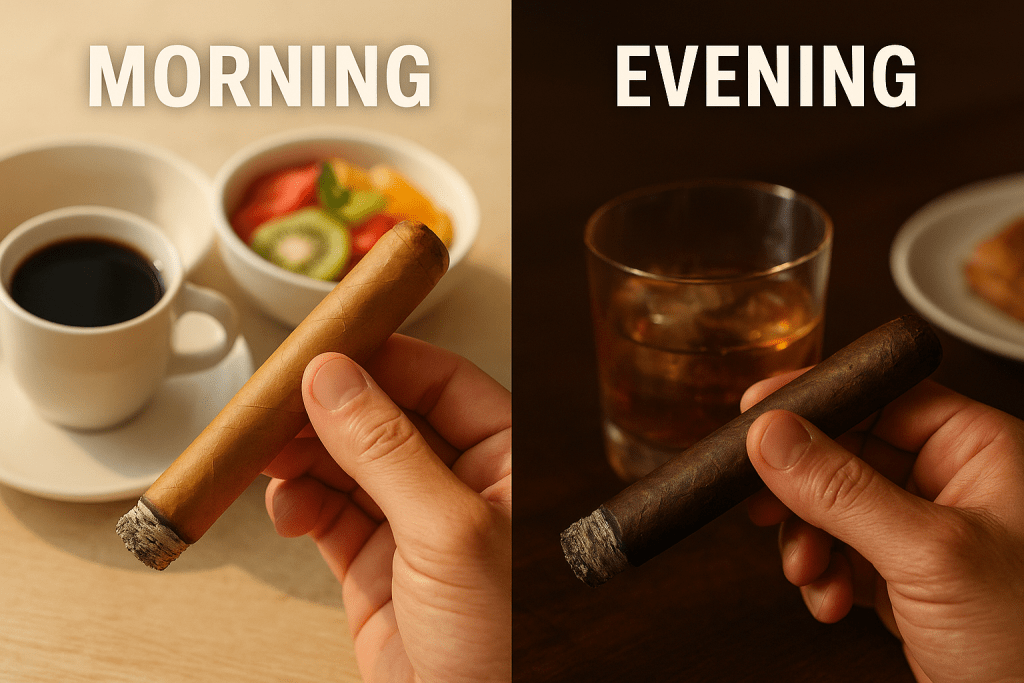 Morning cigars vs evening cigars, how to choose the right cigar